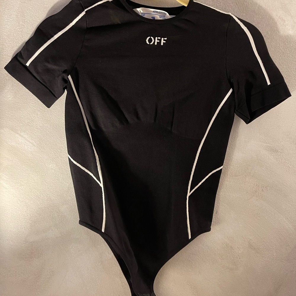 Off-White Black and White Kids Bodysuit
